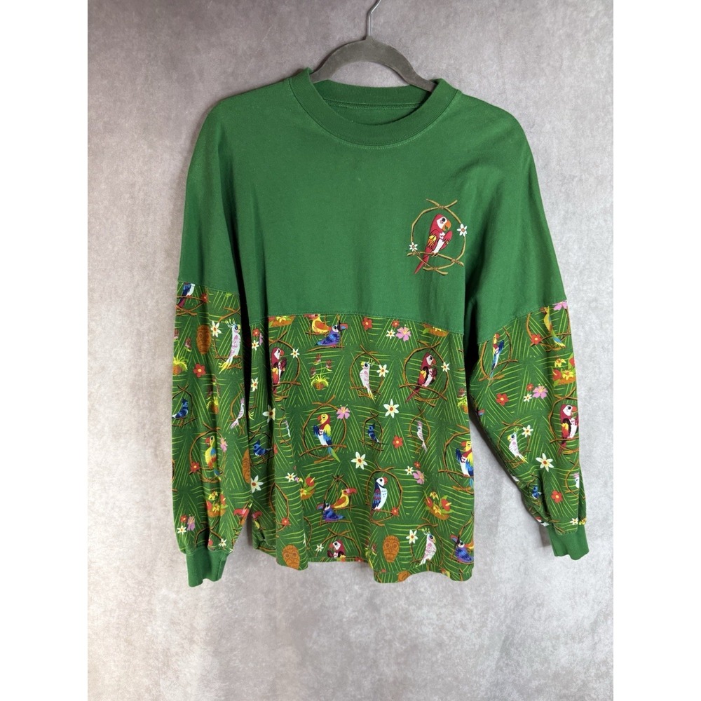 Spirit Jersey Disneyland Enchanted Tiki Room Toucan Tropical Long Sleeve Tee XS